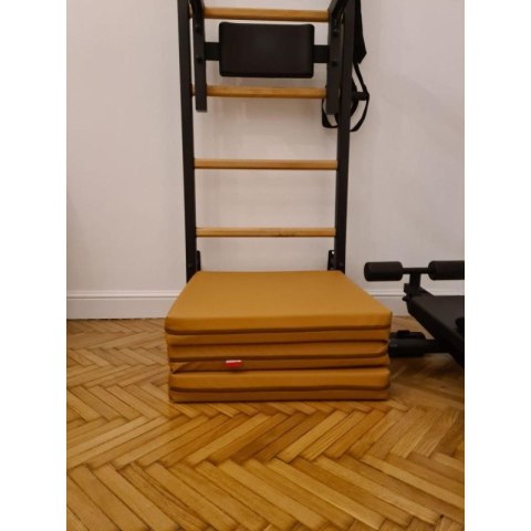 MATERAC GIMNASTYCZNY SKŁADANY BRĄZOWY 180CM BENCHK Benchk
