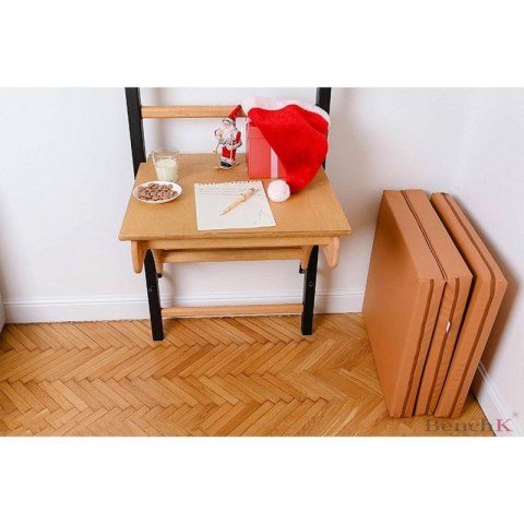 MATERAC GIMNASTYCZNY SKŁADANY BRĄZOWY 180CM BENCHK Benchk