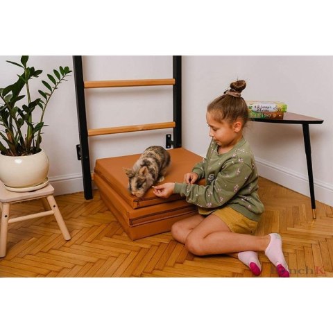 MATERAC GIMNASTYCZNY SKŁADANY BRĄZOWY 180CM BENCHK Benchk