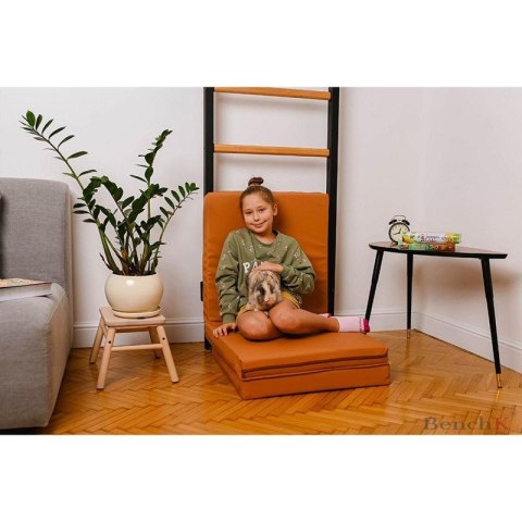 MATERAC GIMNASTYCZNY SKŁADANY BRĄZOWY 180CM BENCHK Benchk
