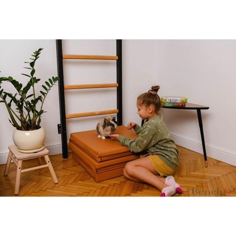 MATERAC GIMNASTYCZNY SKŁADANY BRĄZOWY 180CM BENCHK Benchk