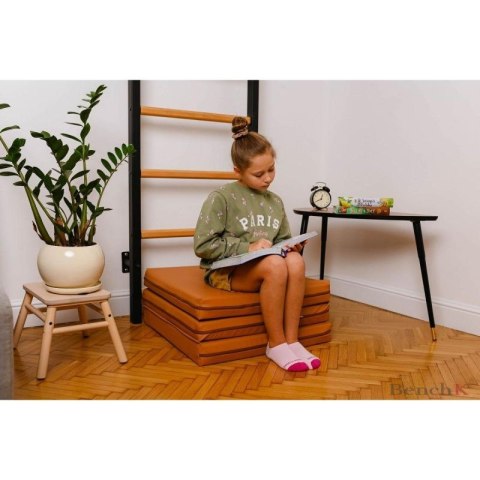 MATERAC GIMNASTYCZNY SKŁADANY BRĄZOWY 180CM BENCHK Benchk