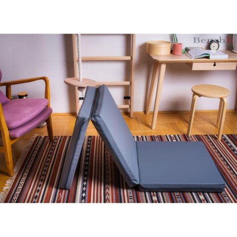 MATERAC GIMNASTYCZNY SKŁADANY SZARY 180CM BENCHK Benchk