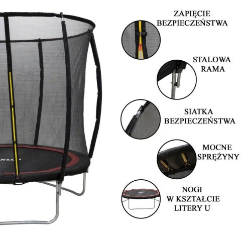 TRAMPOLINA DUNLOP PREMIUM Z SIATKĄ WEWNĘTRZNĄ fi244cm Dunlop