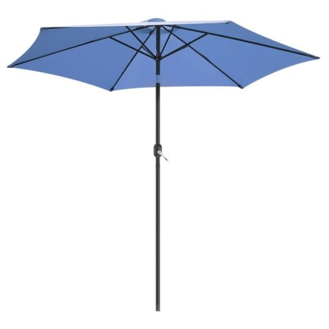 PARASOL OGRODOWY 300CM SKŁADANY GRANATOWY