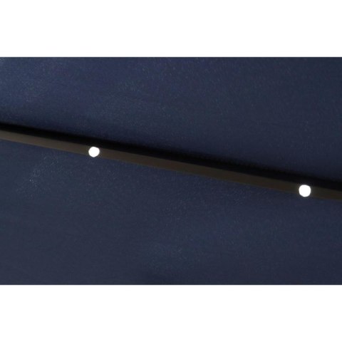 PARASOL OGRODOWY Z OŚWIETLENIEM LED 300CM GRANATOWY