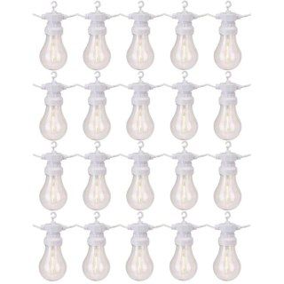 GIRLANDA OGRODOWA PARTY LIGHT 20LED A60 BIAŁY KABEL