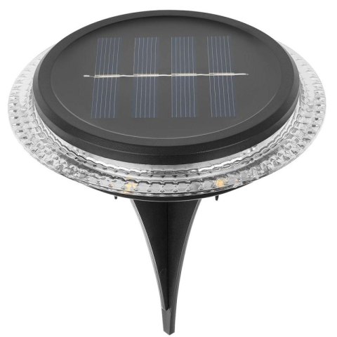 LAMPY SOLARNE DYSKOWE DO WBICIA W GRUNT LUB MONTAŻU NA ŚCIANIE 2SZT