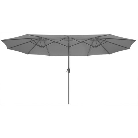 PARASOL OGRODOWY XXXL 2.7x4.6M SZARY SASKA GARDEN SASKA