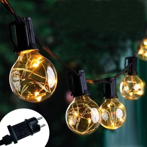 PARTY LIGHT GIRLANDA ZEWNĘTRZNA 20 ŻARÓWEK 100LED 5,8M 230V