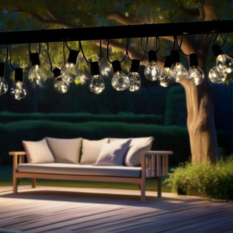 PARTY LIGHT GIRLANDA ZEWNĘTRZNA 20 ŻARÓWEK 100LED 5,8M 230V