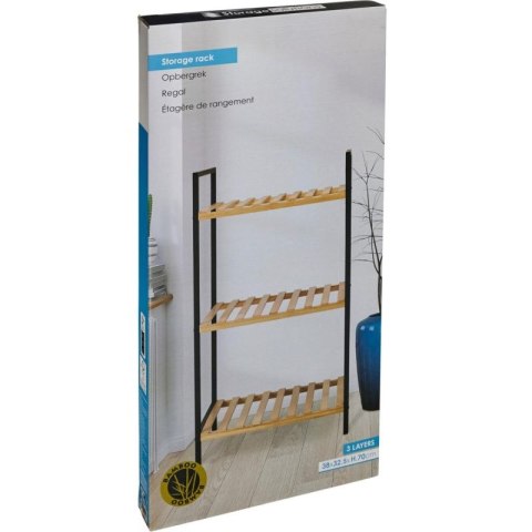 PÓŁKA REGAŁ NA BUTY 3 POZIOMY 38x32,5x70CM BAMBUS EXCELLENT HOUSEWARE Excellent houseware