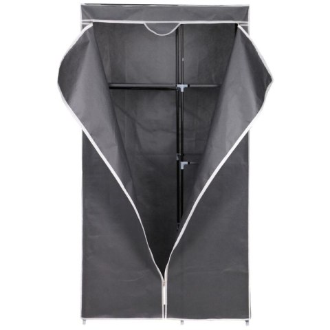 SZAFA TEKSTYLNA GARDEROBA 90x45x170CM CIEMNO-SZARA 8811