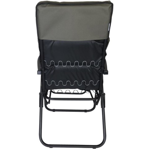 FOTEL OGRODOWY Z PODNÓŻKIEM 57x83x106CM SZARO-ZIELONY