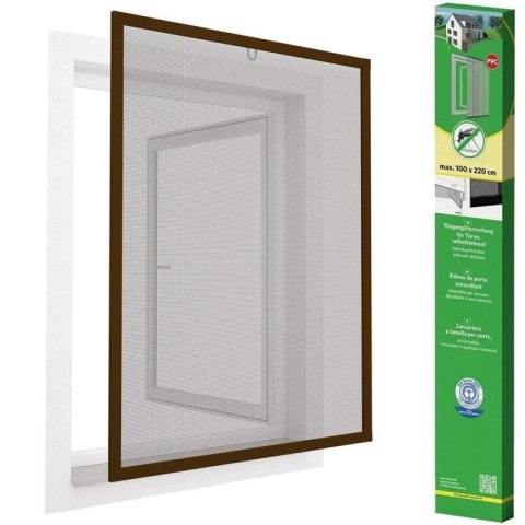 MOSKITIERA OKNO ALU 100X120 BRĄZ PLUS