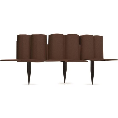 PALISADA OGRODOWA OBRZEŻE TRAWNIKOWE 302CM IPAL 6 BRĄZ