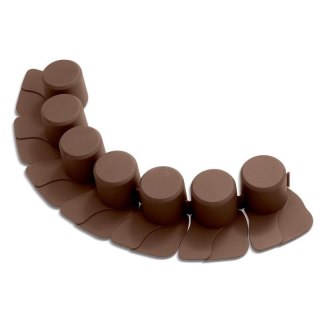 PALISADA OGRODOWA OBRZEŻE TRAWNIKOWE 405CM IPAL 7 BRĄZ