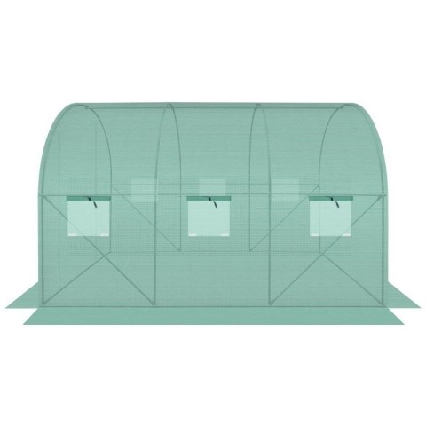 SZKLARNIA TUNEL OGRODOWY 200X300X200CM PE KONTRUKCJA STAL ZIELONA