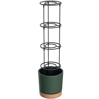 DONICZKA DO SADZENIA POMIDORÓW Z DRABINKĄ POJEMNOŚCI 35L HOME GROWER ZIELONA PINIA