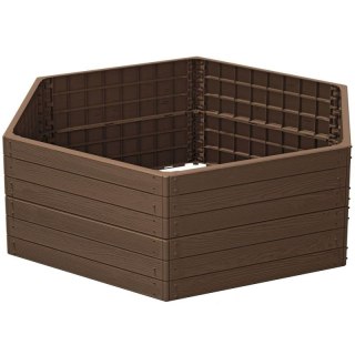 GRZĄDKA RABATKA OGRODOWA OBRZEŻE BASE WOOD 6 ELEMENTÓW RUSTYKALNA CEGŁA