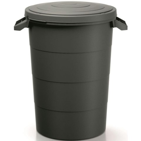 KOSZ POJEMNIK OGRODOWY SMOOTH 80L CZARNY RECYKLING KEDEN