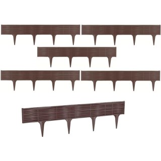PALISADA OGRODOWA OBRZEŻE TRAWNIKOWE BORDER WIKLINA 390CM BRĄZ