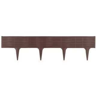 PALISADA OGRODOWA OBRZEŻE TRAWNIKOWE BORDER WIKLINA 390CM BRĄZ