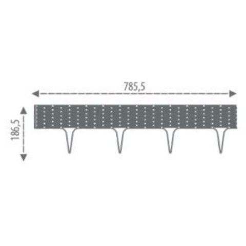 PALISADA OGRODOWA OBRZEŻE TRAWNIKOWE BORDER WIKLINA 390CM BRĄZ