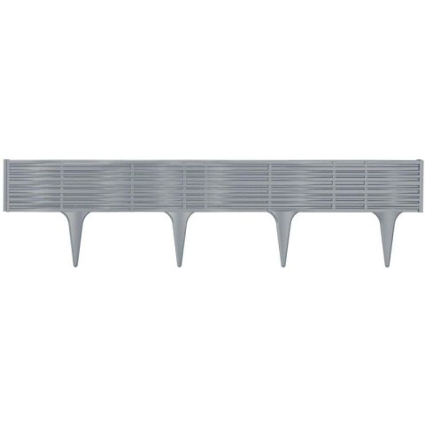PALISADA OGRODOWA OBRZEŻE TRAWNIKOWE BORDER WIKLINA 390CM SZARY KAMIEŃ