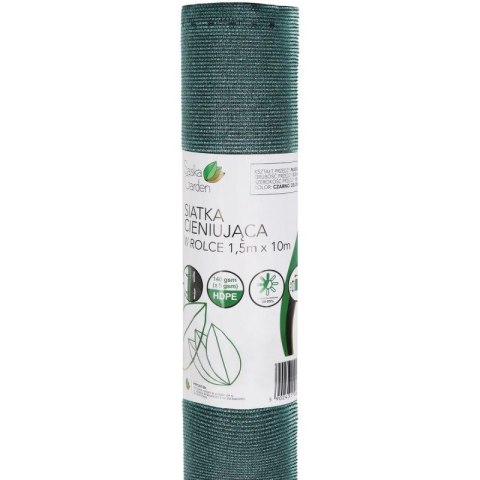 SIATKA CIENIUJĄCA 140G/M2 1.5X10M CIEMNO ZIELONA