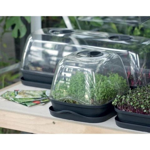 SZKLARNIA 3,6 L RESPANA TABLE GREENHOUSE 2 ANTRACYT