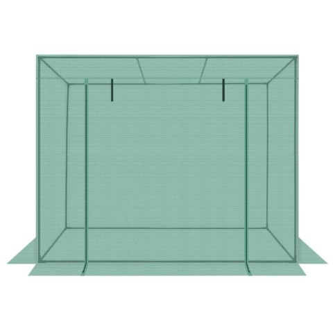 SZKLARNIA DO POMIDORÓW OGÓRKÓW 200x77x168-150CM PE ZIELONA