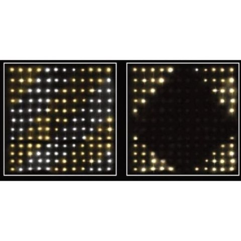 LAMPKI CHOINKOWE KURTYNA ŚWIETLNA ZEW/WEW 144 LED 120X120CM Z PILOTEM CIEPŁY BIAŁY