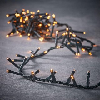 LAMPKI CHOINKOWE ŁAŃCUCH ŚWIETLNY 550 LED TIMER CIEPŁY BIAŁY LUCA LUCA