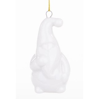 MIKOŁAJ ŚWIĄTECZNY CERAMICZNY BOMBKA 7,8CM 1 szt