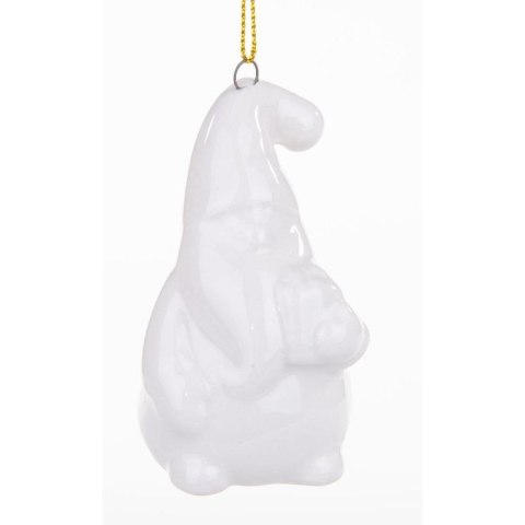 MIKOŁAJ ŚWIĄTECZNY CERAMICZNY BOMBKA 7,8CM 1 szt