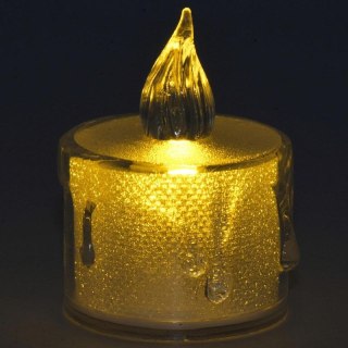 ŚWIECA DEKORACYJNA 3,6x5CM ZDOBIONA LED