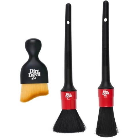 ZESTAW PĘDZLI DO SPRZĄTANIA SAMOCHODU 3 ELEMENTY DIRT DEVIL Dirt Devil
