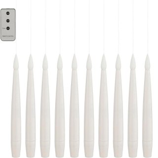 LAMPKI ŚWIECZKI WISZĄCE ŁAŃCUCH ŚWIETLNY 10 LED CIEPŁY BIAŁY LUCA LUCA