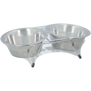 MISKA DLA PSA I KOTA STAL NIERDZEWNA 2x550ML