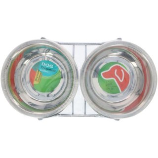 MISKA DLA PSA I KOTA STAL NIERDZEWNA 2x550ML