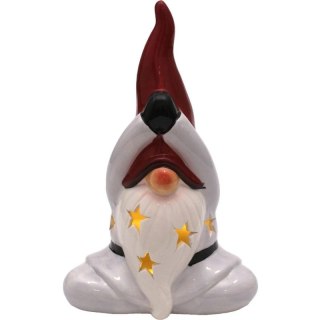 FIGURKA ŚWIĄTECZNA MIKOŁAJ SKRZAT LED 20CM