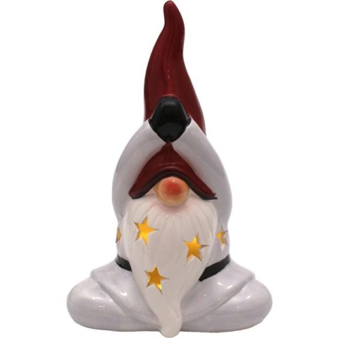 FIGURKA ŚWIĄTECZNA MIKOŁAJ SKRZAT LED 20CM