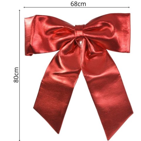 KOKARDA DEKORACYJNA JUMBO 68x80CM CZERWONA