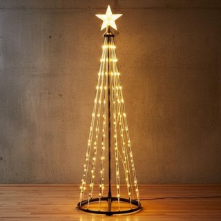 CHOINKA DEKORACYJNA 550LED CIEPŁY BIAŁY 300CM BLACK