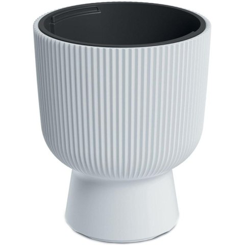 DONICZKA DO KWIATÓW MILLY NA NODZE ŚR 24CM BIAŁY