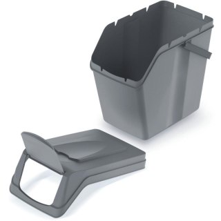 ŚMIETNIK KOSZ NA ŚMIECI 25L SORTIBOX SZARY KAMIEŃ