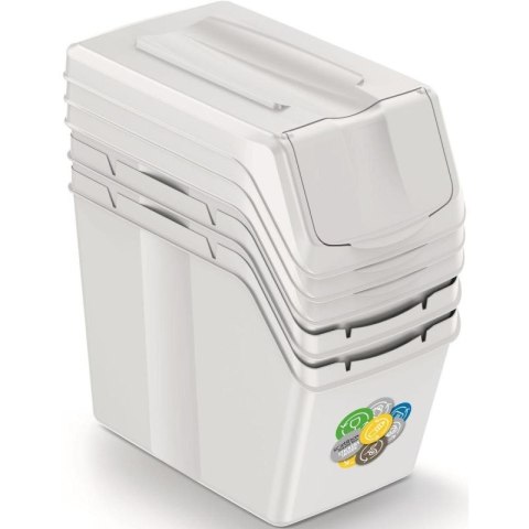 ŚMIETNIK KOSZE NA ŚMIECI 20 L SORTIBOX SET3 SZT. POPIELATY