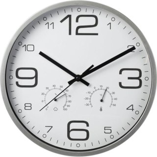 ZEGAR ŚCIENNY 30CM Z TERMOMETREM BIAŁY