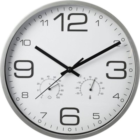 ZEGAR ŚCIENNY 30CM Z TERMOMETREM BIAŁY